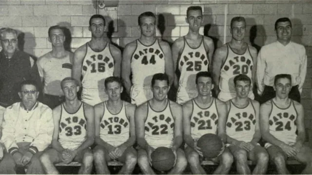 Photograph of 1958-59 Florida Gators men's basketball team