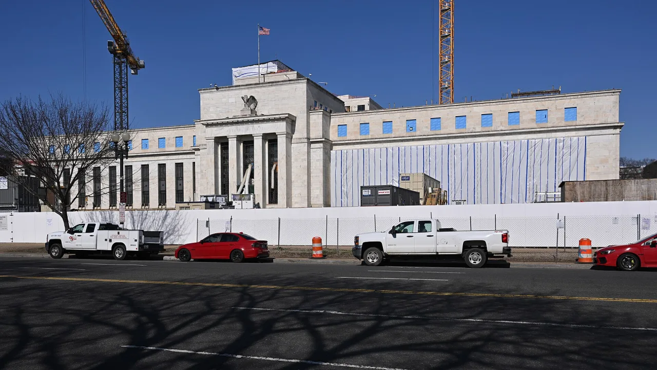 Ongoing construction at the Marriner S. Eccles Federal Reserve headquarters building.