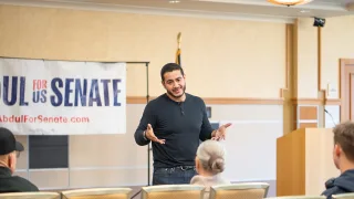 Abdul El-Sayed meet-and-greet by Conlan Houston 9