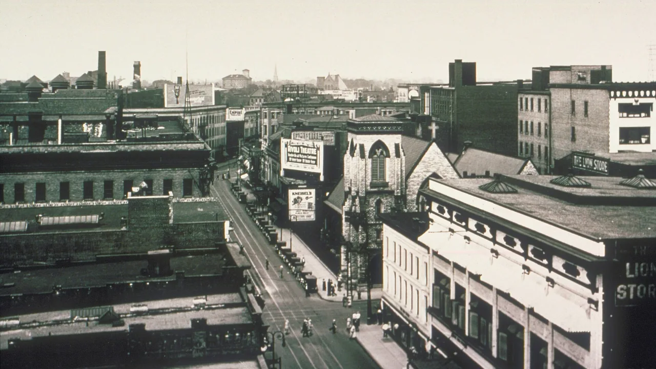 Adams Street (aerial view), Toledo, Ohio