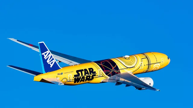 All Nippon Airways (Star Wars - C-3PO livery), JA743A, Boeing 777-281(ER)