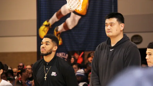 NBA No.1 Overall Picks - Karl-Anthony Towns (2015) and Yao Ming (2002)