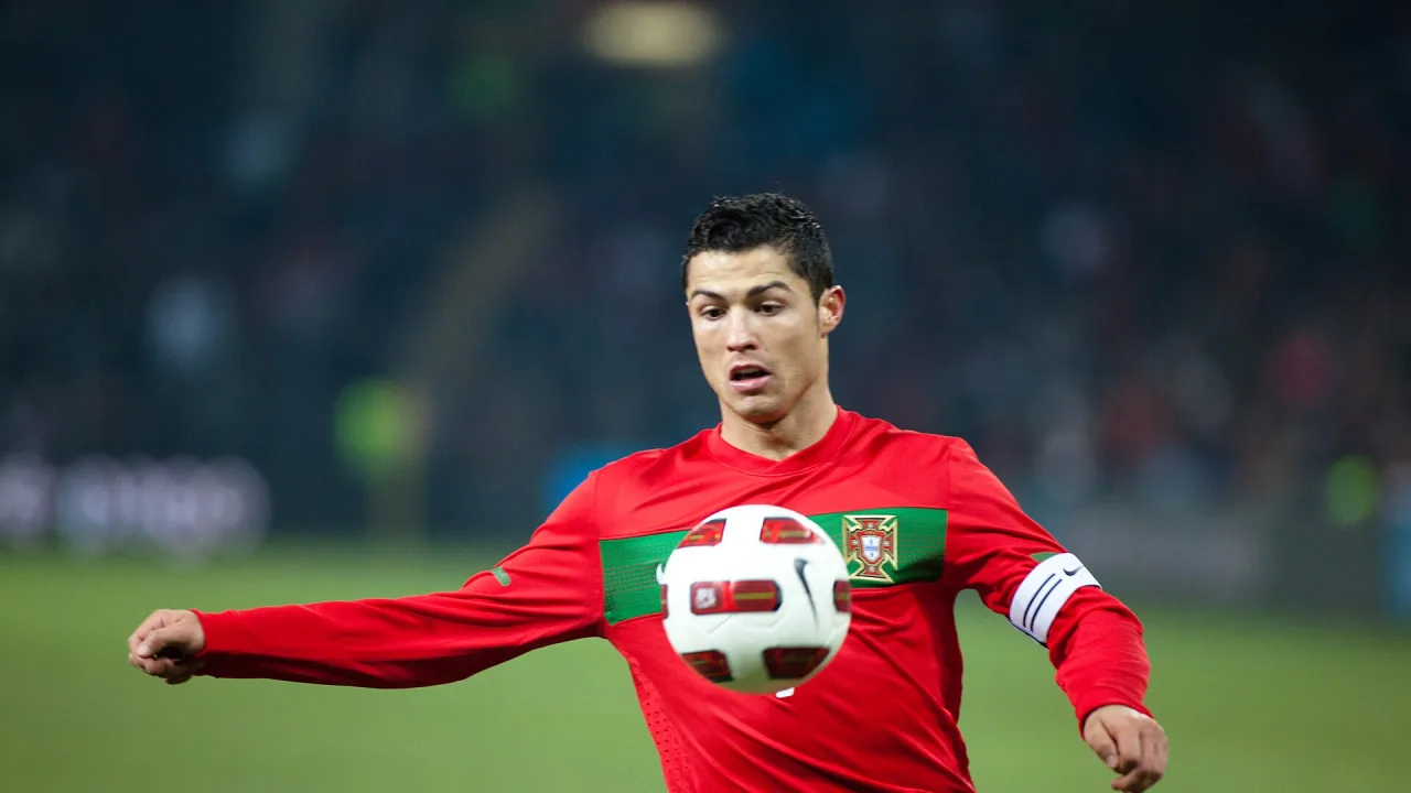 Cristiano Ronaldo during the friendly match Portugal-Argentina, in Geneva.