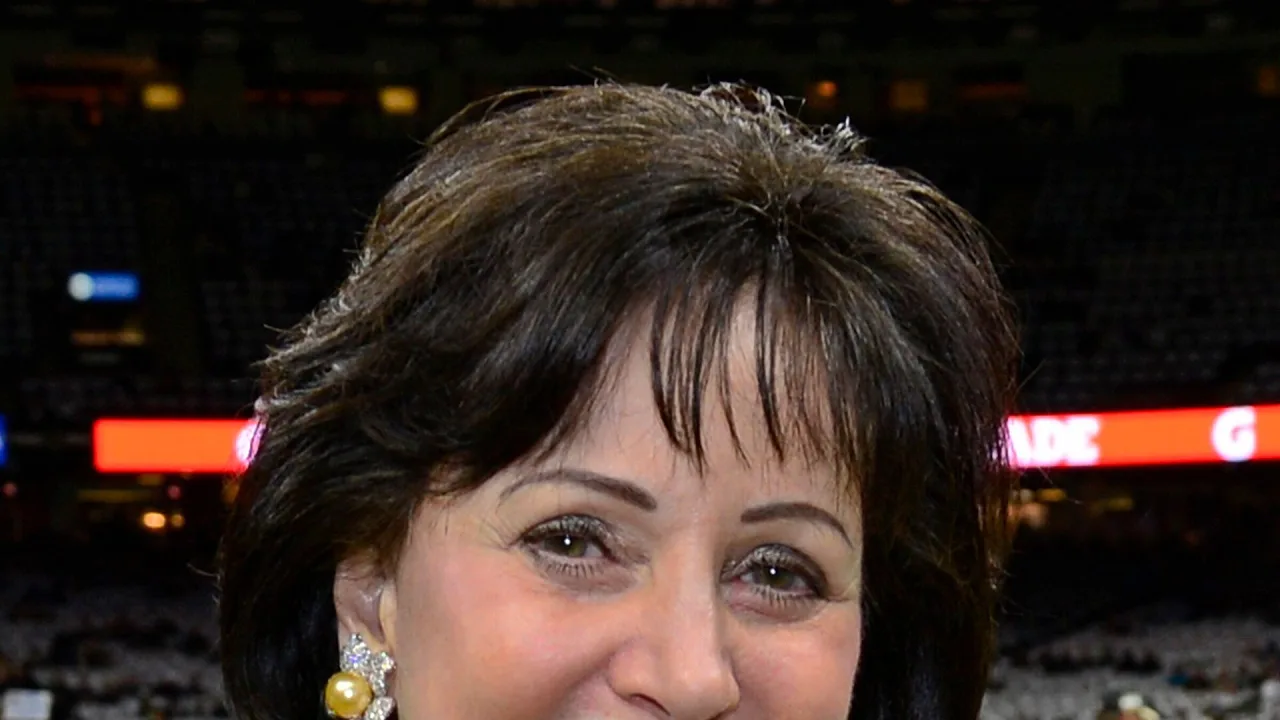 Mrs. Gayle Benson at a New Orleans Saints football game