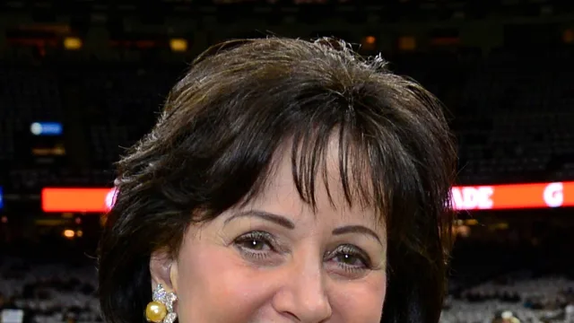 Mrs. Gayle Benson at a New Orleans Saints football game