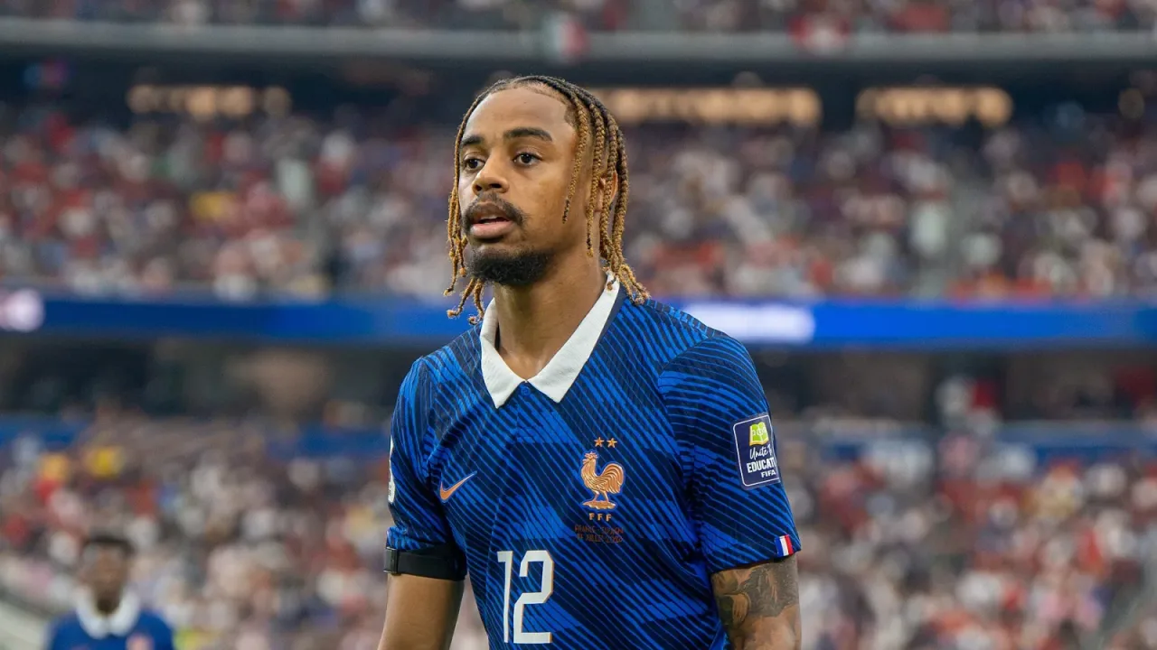Bradley Barcola during France v Spain at the 2026 FIFA World Cup