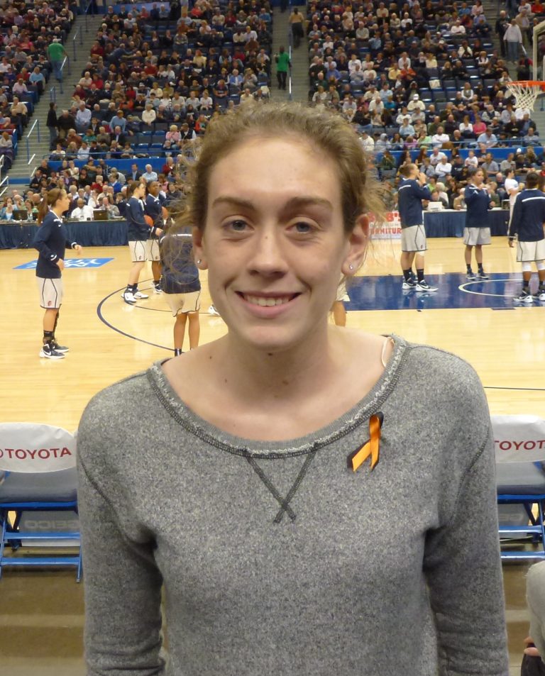 Breanna Stewart, in attendance at the UConn Stanford game in Hartford CT 21 November 2011