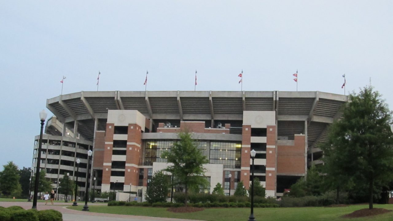 Bryant–Denny Stadium, located in Tuscaloosa, Alabama, is the home stadium for the University of Alabama football team.