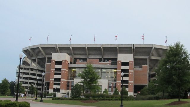 Bryant–Denny Stadium, located in Tuscaloosa, Alabama, is the home stadium for the University of Alabama football team.