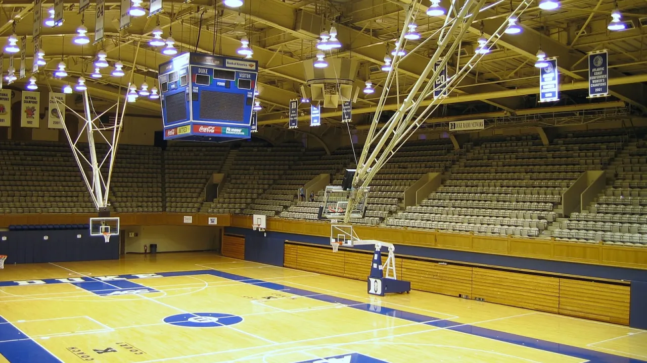 Duke's famous Cameron Indoor Stadium. Summer of 2006.