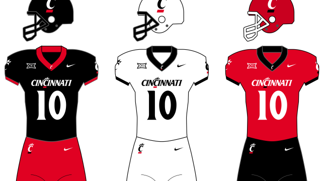 Uniforms of the Cincinnati Bearcats from the 2023 season