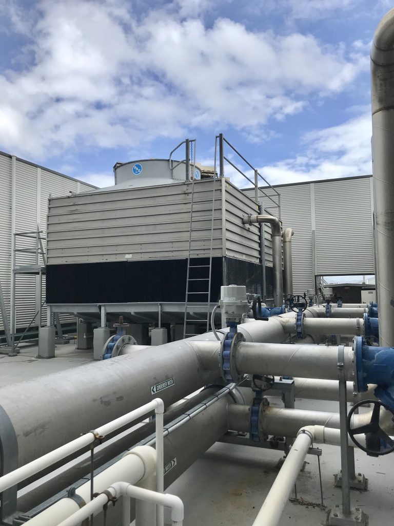 Cooling towers at Queensland’ hospital
