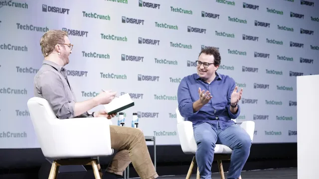 Dario Amodei at TechCrunch Disrupt 2023