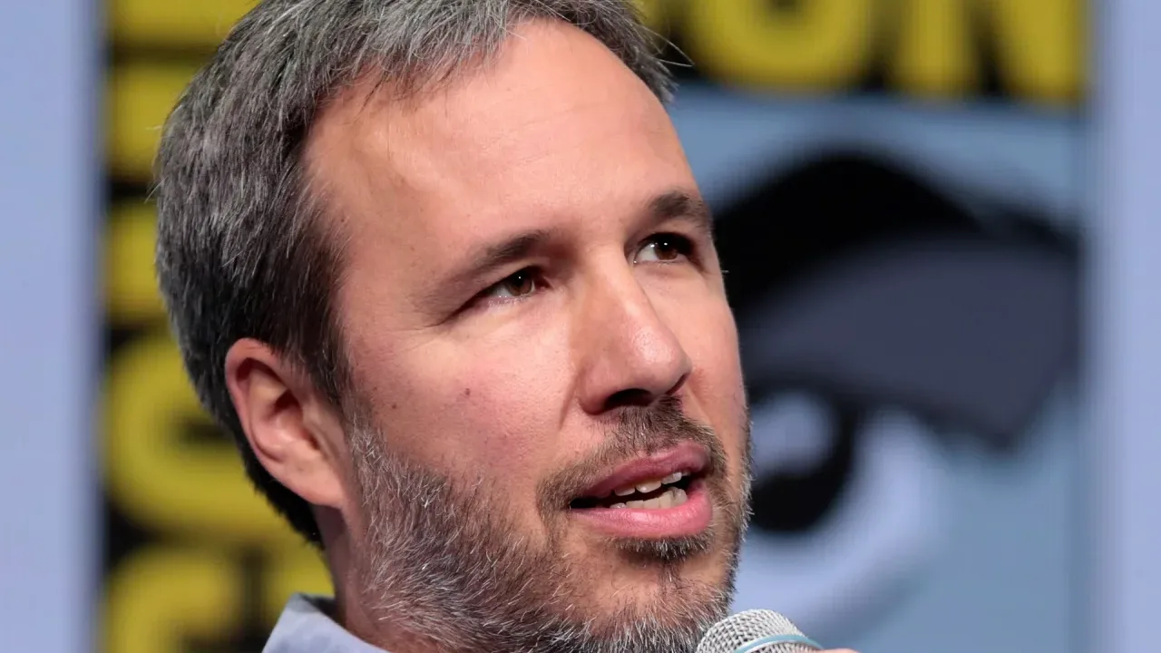 Denis Villeneuve speaking at the 2017 San Diego Comic-Con International in San Diego, California.