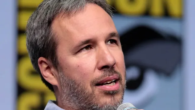 Denis Villeneuve speaking at the 2017 San Diego Comic-Con International in San Diego, California.