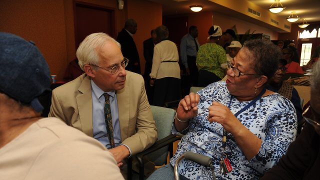 Dr. Donald Berwick, Administrator of the Centers for Medicare and Medicaid Services (CMS), talks with Washington DC seniors…