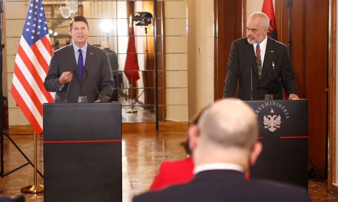 Edi Rama Prime Minister of Albania e Keith Krach