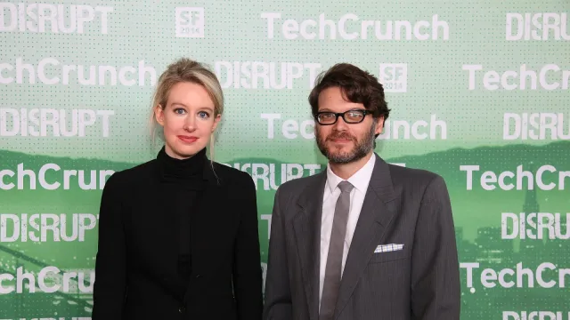 Elizabeth Holmes Backstage at TechCrunch Disrupt San Francisco 2014. Photo by Max Morse for TechCrunch.