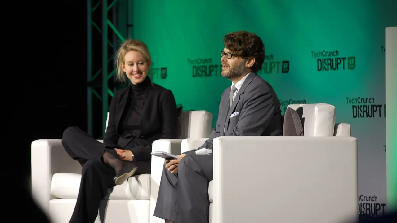 Elizabeth Holmes of Theranos at TechCrunch Disrupt SF 2014. www.cnbc.com/id/102624246#_gus&_gucid=&_gup=twitt...
