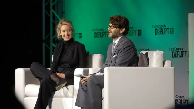 Elizabeth Holmes of Theranos at TechCrunch Disrupt SF 2014. www.cnbc.com/id/102624246#_gus&_gucid=&_gup=twitt...