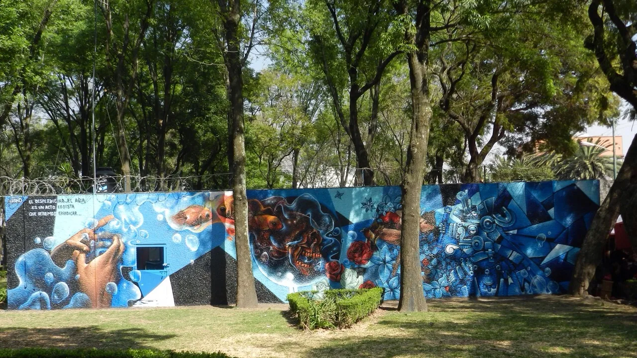 Mural realizado por Guillermo Rodríguez