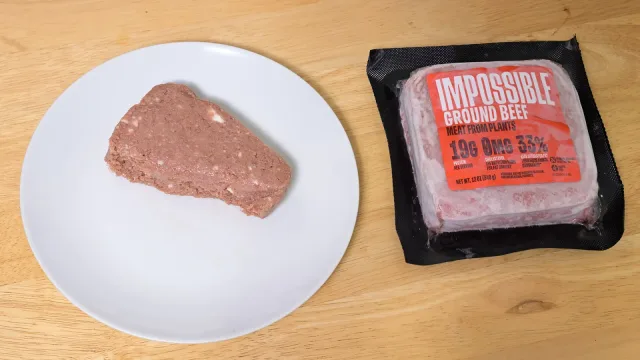 Impossible Foods plant based "Ground Beef"