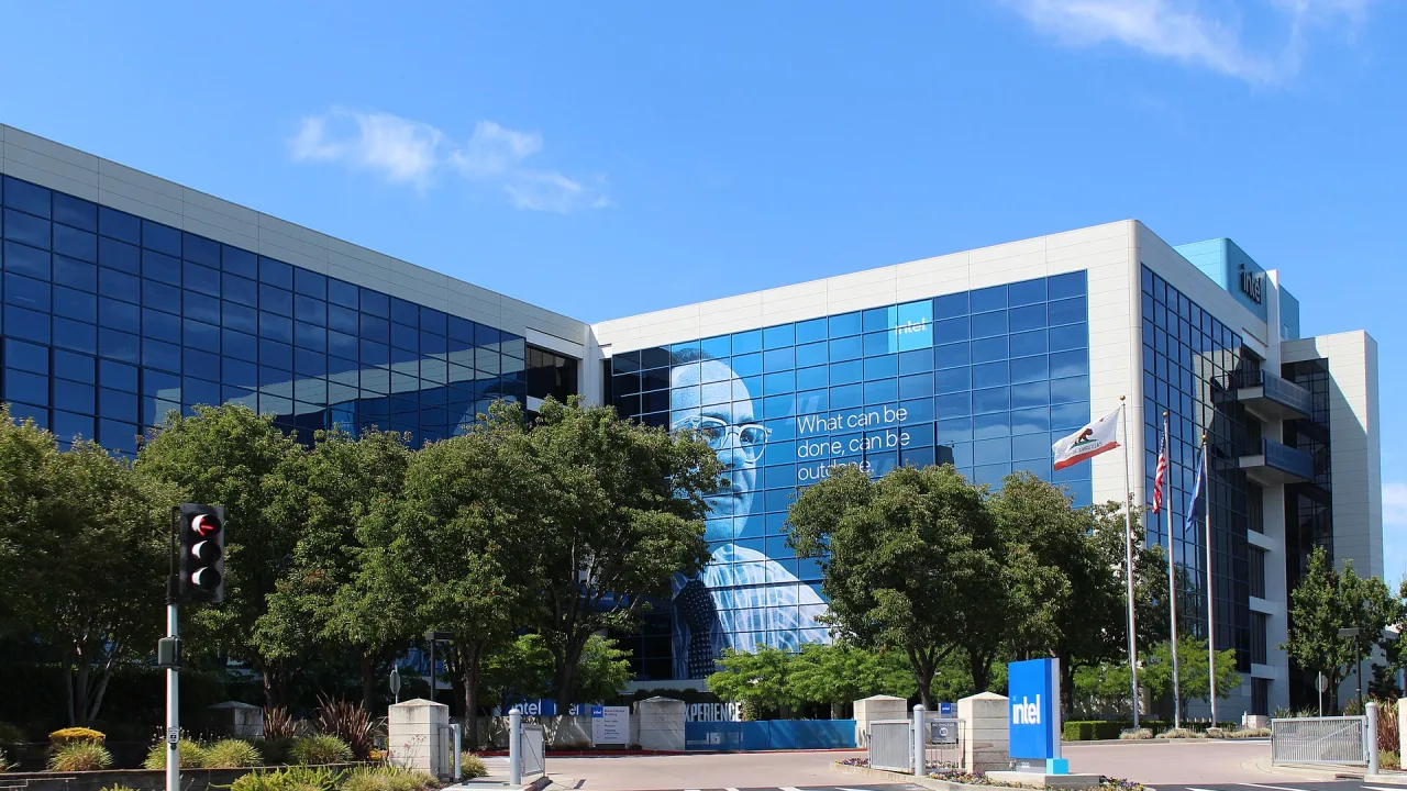 Intel headquarters at 2200 Mission College Boulevard in Santa Clara, California.