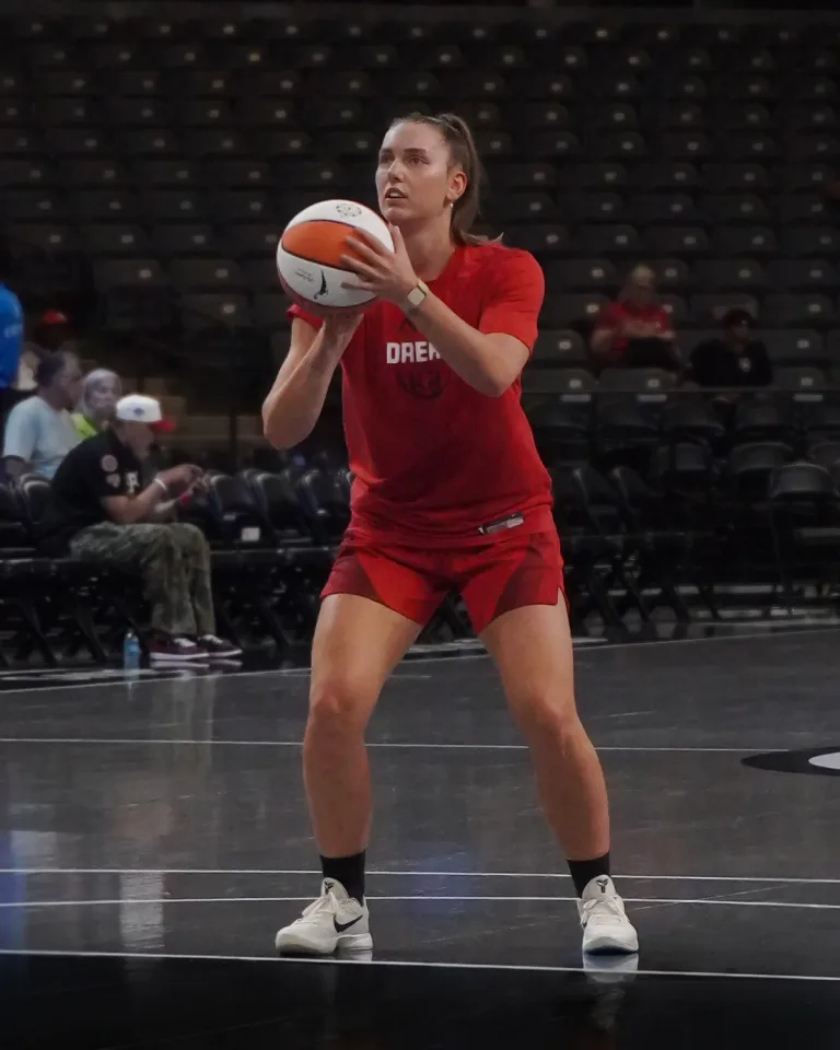 Isobel Borlase of the Atlanta Dream at Gateway Center Arena vs Phoenix Mercury on Sunday 24 May 2026