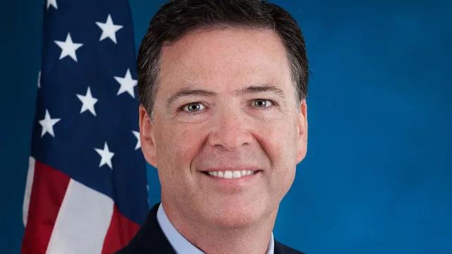 James Comey's official portrait as the Seventh Director of the Federal Bureau of Investigation.