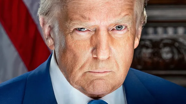 Official 2025 inaugural portrait of Donald Trump by Daniel Torok.