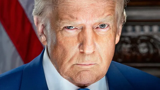 Official 2025 inaugural portrait of Donald Trump by Daniel Torok.