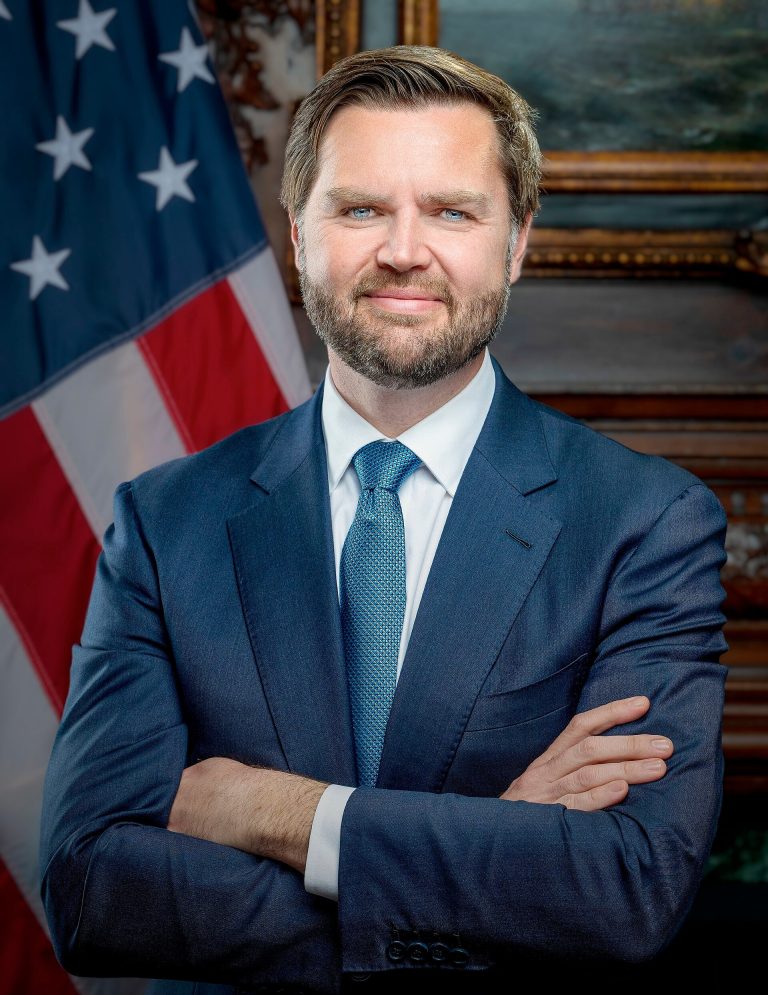 Official Portrait of JD Vance in January 2025.
