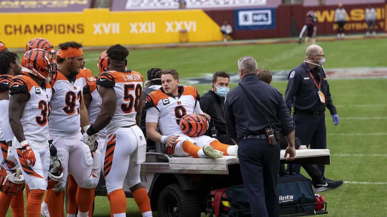 Joe Burrow after injury (2020)