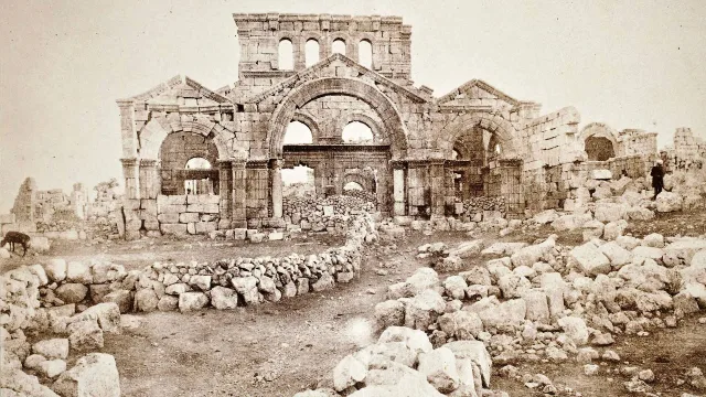 John Henry Haynes. Facade of Christian church at Kala, Northern Syria (id.13993453)