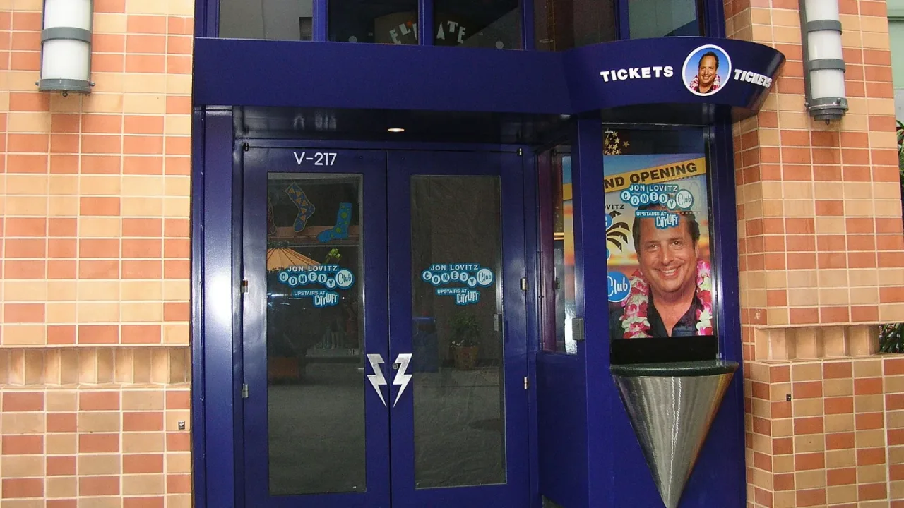 The Jon Lovitz Comedy Club box office at Universal CityWalk Hollywood.