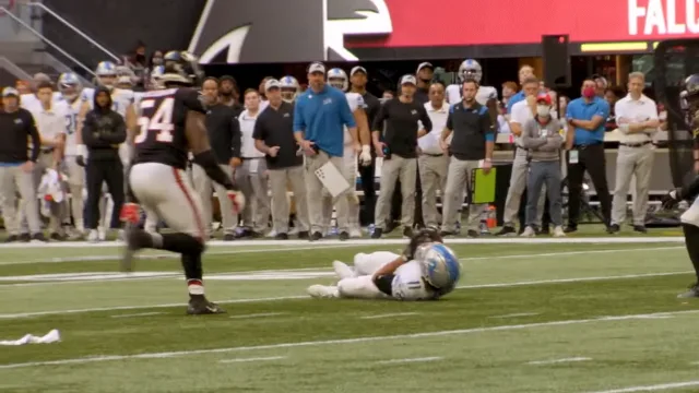 an image from "Kyle Pitts Record Breaking Game & a HUGE WIN vs. Detroit Lions On The Rise Atlanta Falcons NFL", taken in 2021