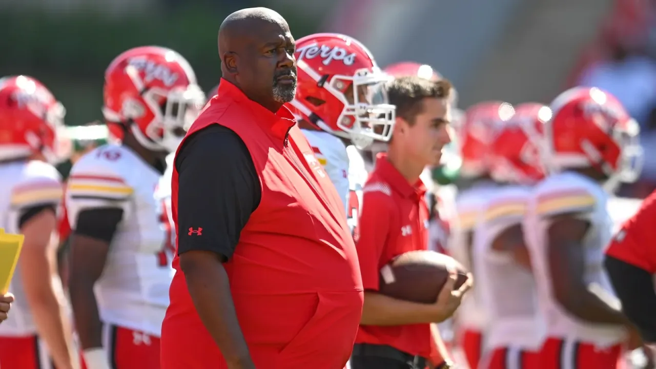 Maryland Head coach Mike Locksley