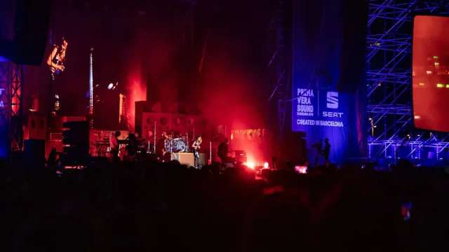 Miley Cyrus performing at Primavera Sound 2019.