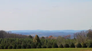 Mountains in southwestern Columbia County, Pennsylvania, as seen from Mensch Road