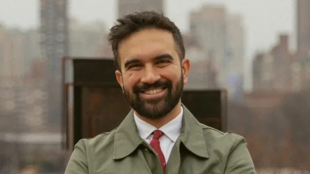 New York State Assemblymember Zohran Mamdani photographed in Assembly District 36, photographed by Kara McCurdy