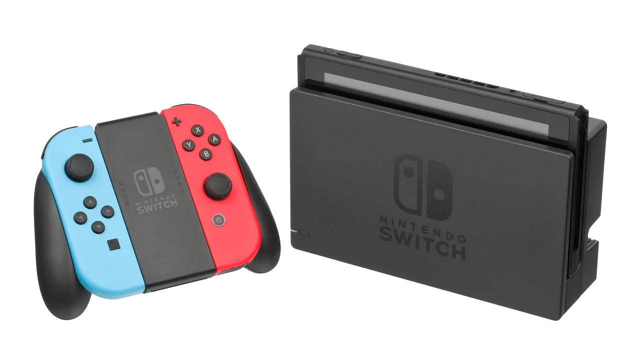 The Nintendo Switch, a hybrid portable/home console released by Nintendo in 2017.