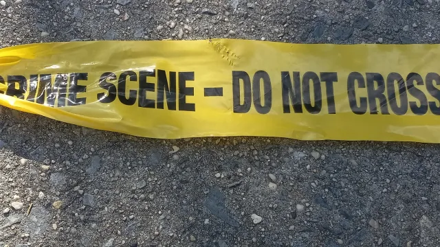 NYPD Crime Scene Tape in East New York, Brooklyn
