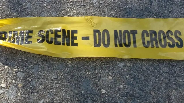 NYPD Crime Scene Tape in East New York, Brooklyn