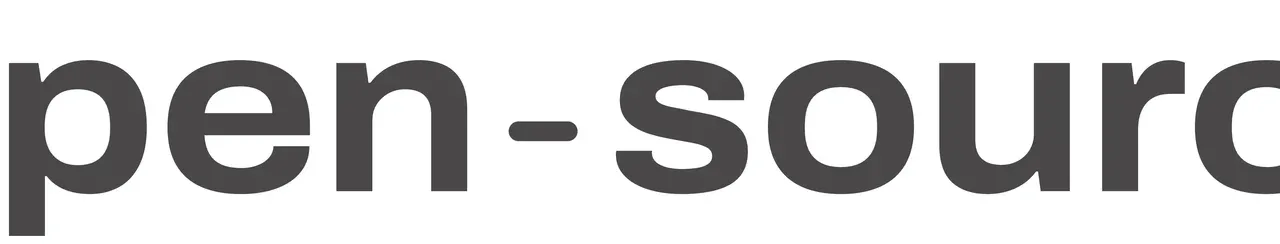 {Open - source} logo