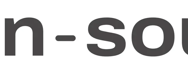 {Open - source} logo
