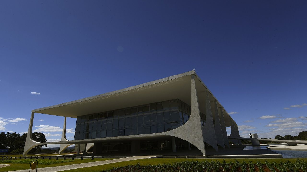 The Planalto Palace, the Brazilian president's office, in Brasília.