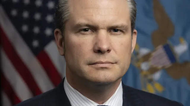 Official portrait of Secretary of Defense, Pete Hegseth