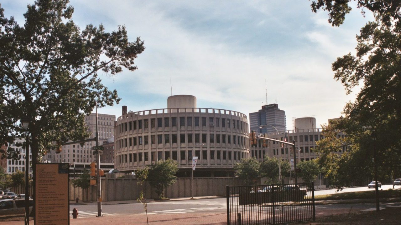 Philadelphia Police Department HQ at 7th Street and 150 Race Street, Philadelphia, Pennsylvania