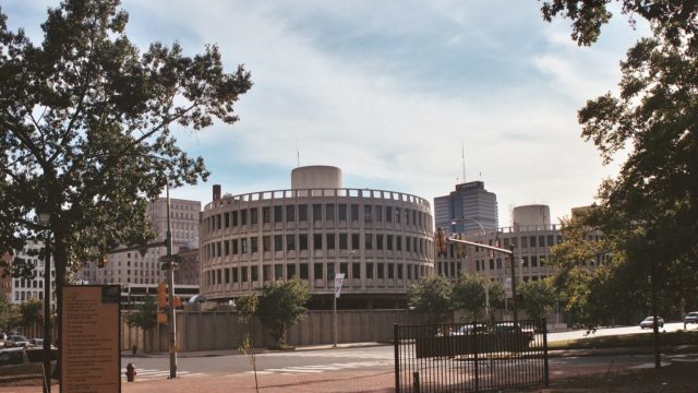 Philadelphia Police Department HQ at 7th Street and 150 Race Street, Philadelphia, Pennsylvania