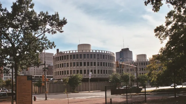 Philadelphia Police Department HQ at 7th Street and 150 Race Street, Philadelphia, Pennsylvania